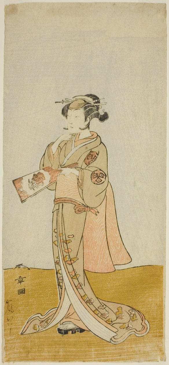 The Actor Arashi Hinaji in an Unidentified Female Role by Katsukawa Shunsho