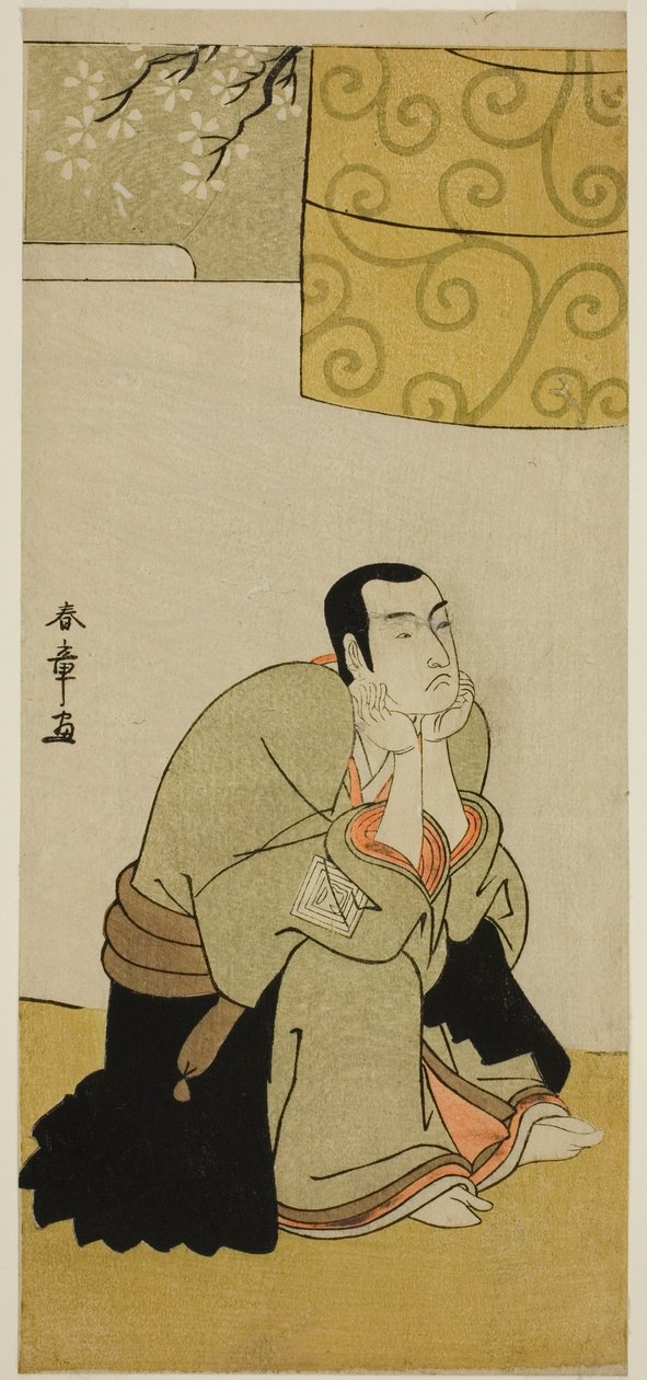 The Actor Ichikawa Monnosuke II as a Buddhist Monk in the Play Edo no Hana Mimasu Soga, Performed at the Nakamura Theater in the Fourth Month, 1783 by Katsukawa Shunsho