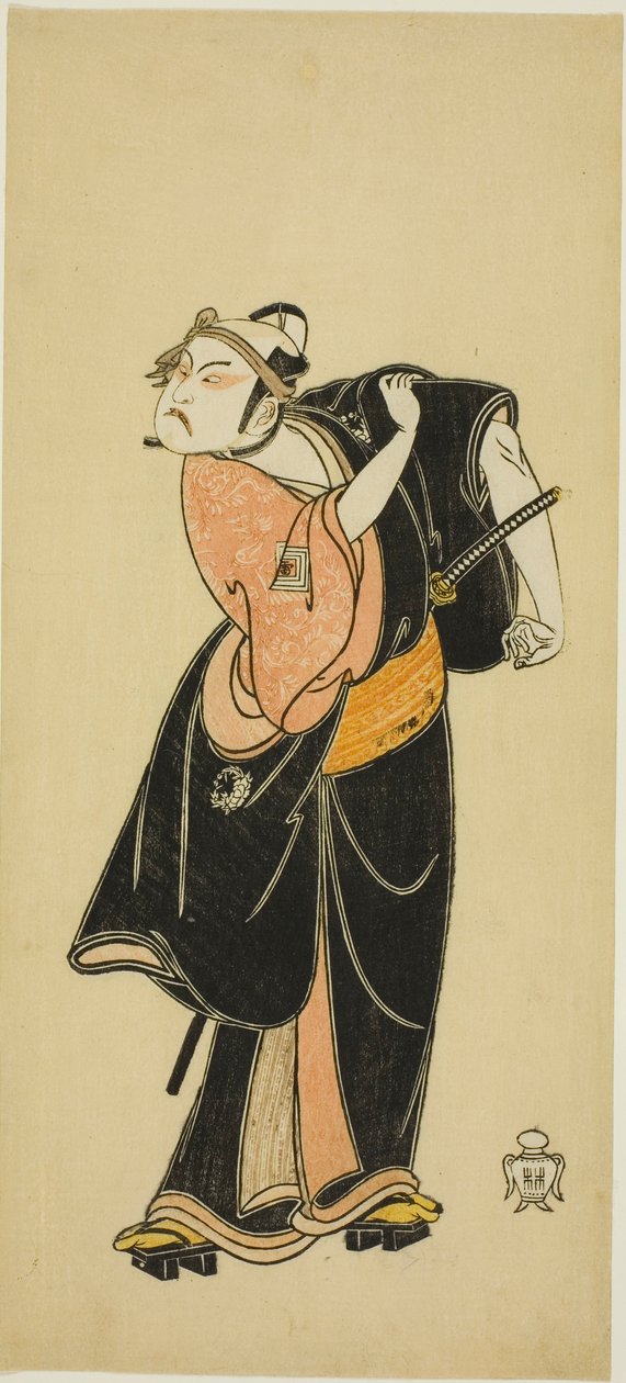 The Actor Ichikawa Raizo I as Hanakawado no Sukeroku in the Scene 