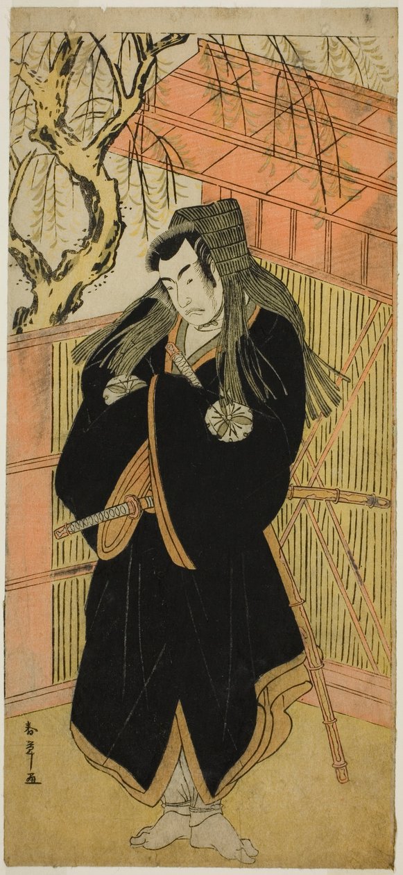 The Actor Matsumoto Koshiro IV as Matsuo-maru in the Play Sugawara Denju Tenarai Kagami, Performed at the Nakamura Theater in the Fourth Month, 1779 by Katsukawa Shunsho