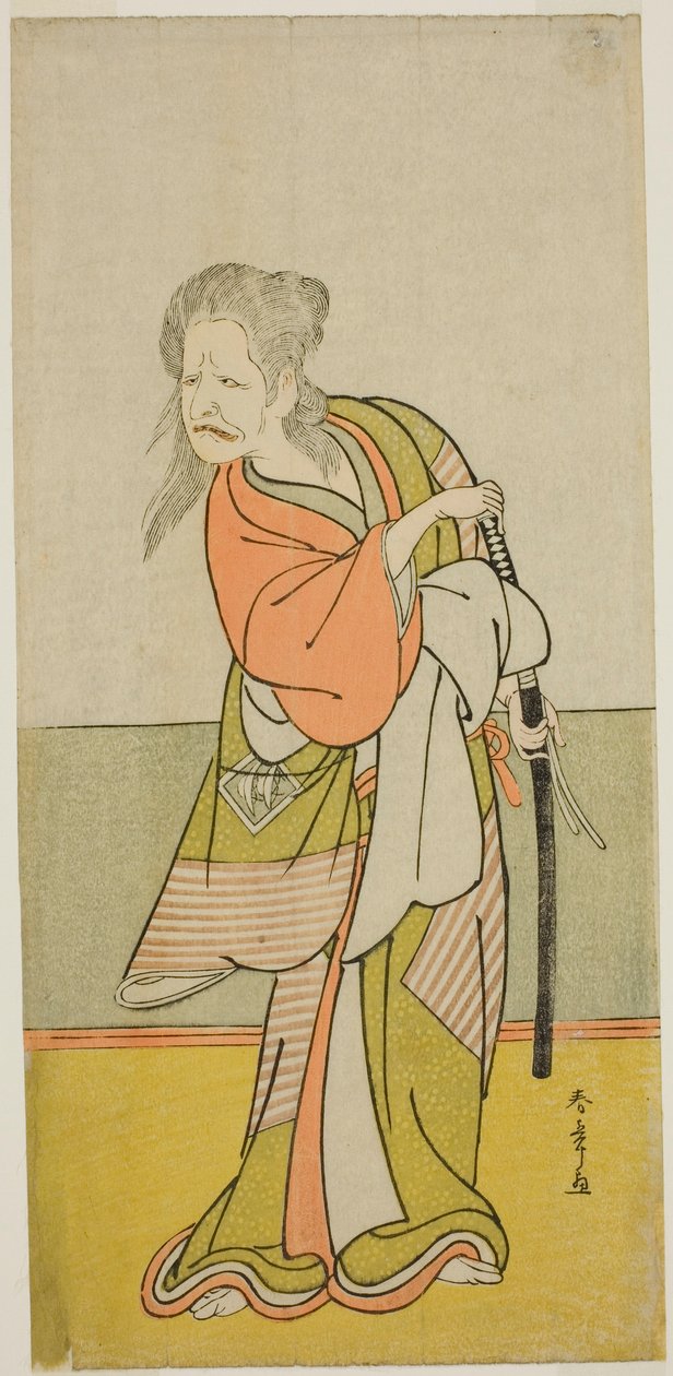 The Actor Nakajima Kanzaemon III as Yaguchi no Karasu-baba in the Play Hono Nitta Daimyojin, Performed at the Morita Theater in the Seventh Month, 1777 by Katsukawa Shunsho