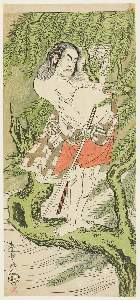 The Actor Nakamura Sukegoro II in the Role of a Chivalrous Commoner by Katsukawa Shunsho