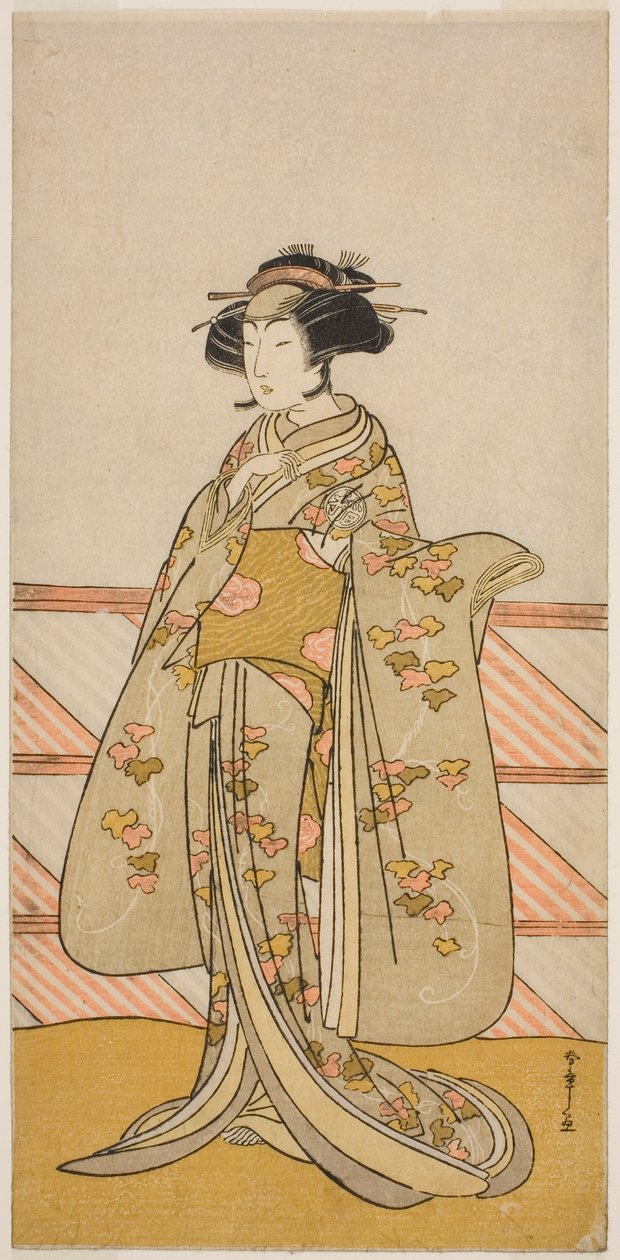 The Actor Yoshizawa Iroha I as Tamamo no Mae (?) in the Play Sakuya Kono Hana no Kaomise (?), Performed at the Nakamura Theater (?) in the Eleventh Month, 1776 (?) by Katsukawa Shunsho