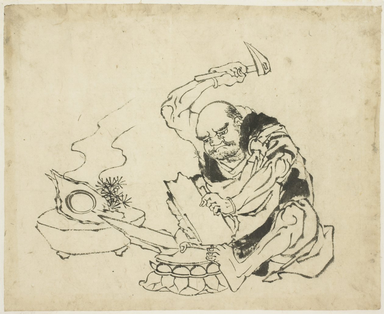 Zen Monk Burning Image of Buddha (T