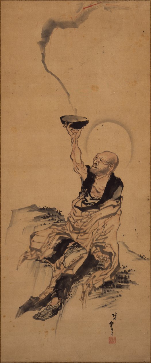 Arhat by Katsushika Hokusai