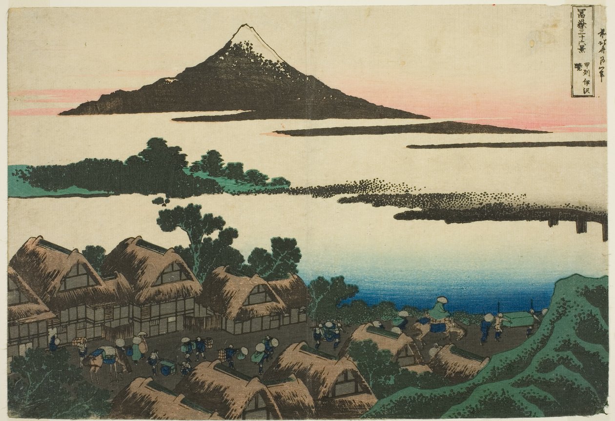 Dawn at Isawa in Kai Province, from the series "Thirty-six Views of Mount Fuji" by Katsushika Hokusai