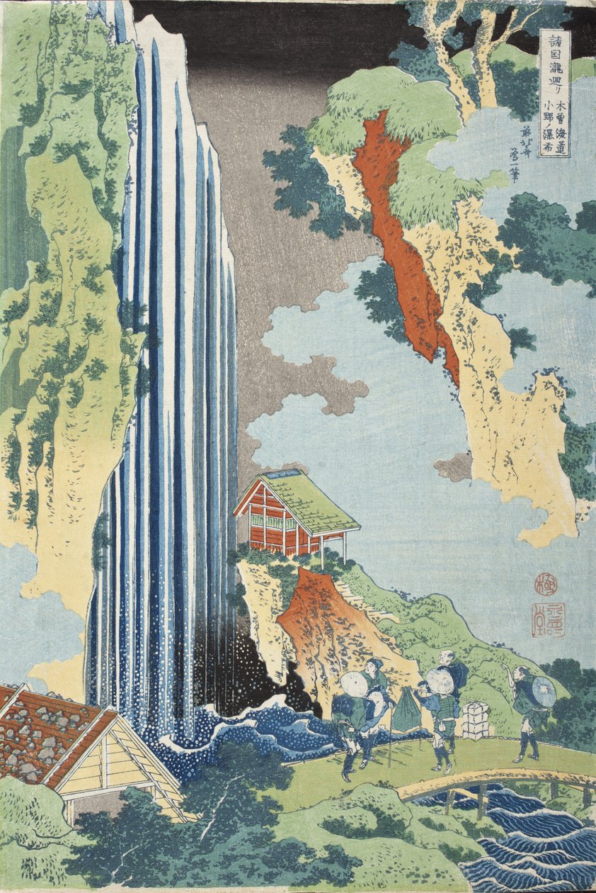 Falls of Ono on the Kisokaido by Katsushika Hokusai