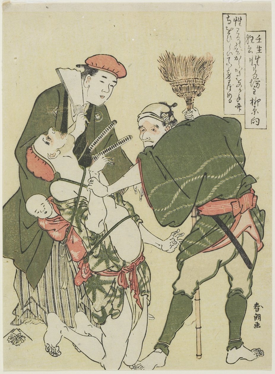 Malicious Priest by Katsushika Hokusai