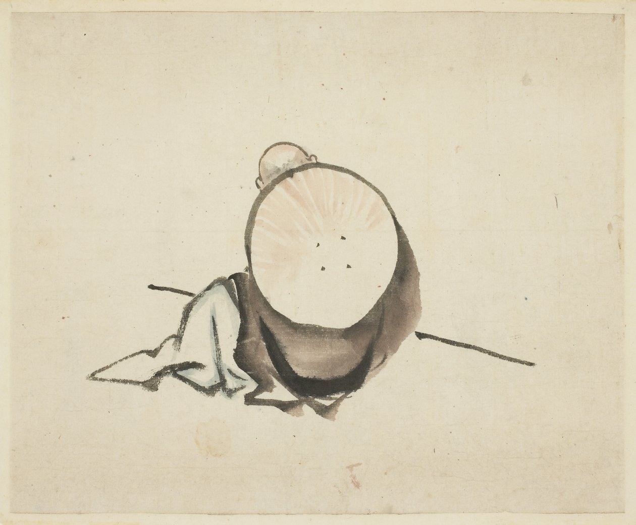 Pilgrim Resting by Katsushika Hokusai