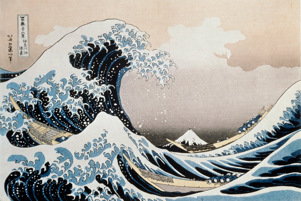 The Great Wave off the Coast of Kanagawa, c1829-c1831 by Katsushika Hokusai