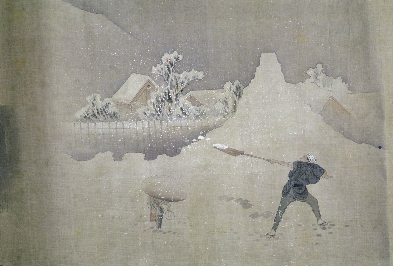 View of Mt. Fuji, from the Painted Scroll of Twelve Views of Mt. Fuji by Katsushika Hokusai