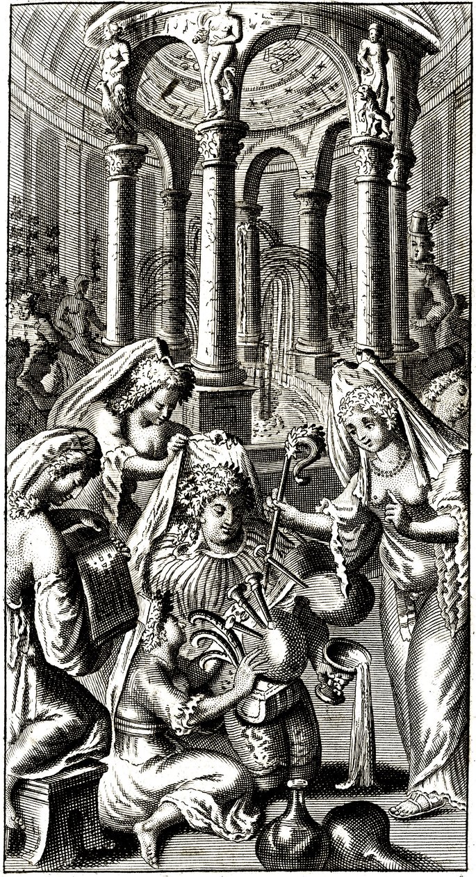 The fantastic fountain that gives the taste of wine to those who drink it (Rabelais) by Alec Hunter