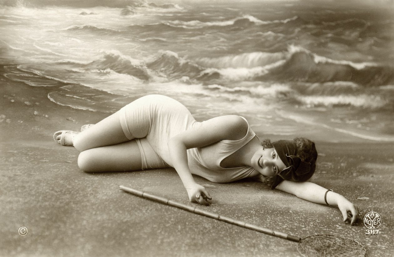 Woman in Swimsuit, c. early 1900’s by Alec Hunter