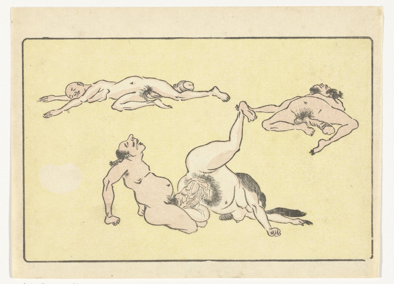 Copulating Man and Woman (The Great Tail) by Kawanabe Kyosai