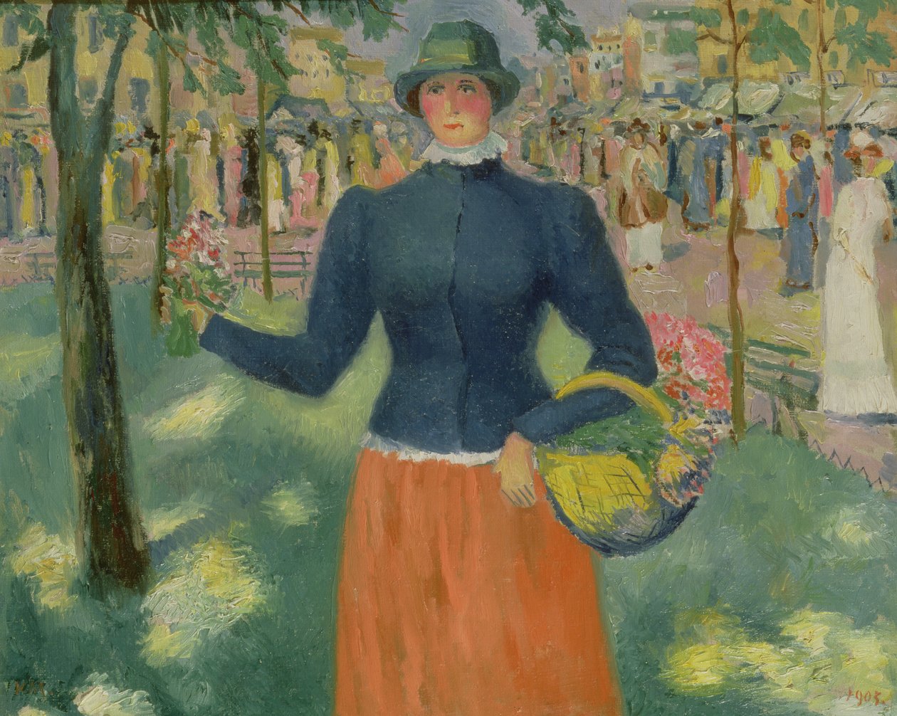 Study of a Flower Seller, 1903 by Kazimir Severinovich Malevich