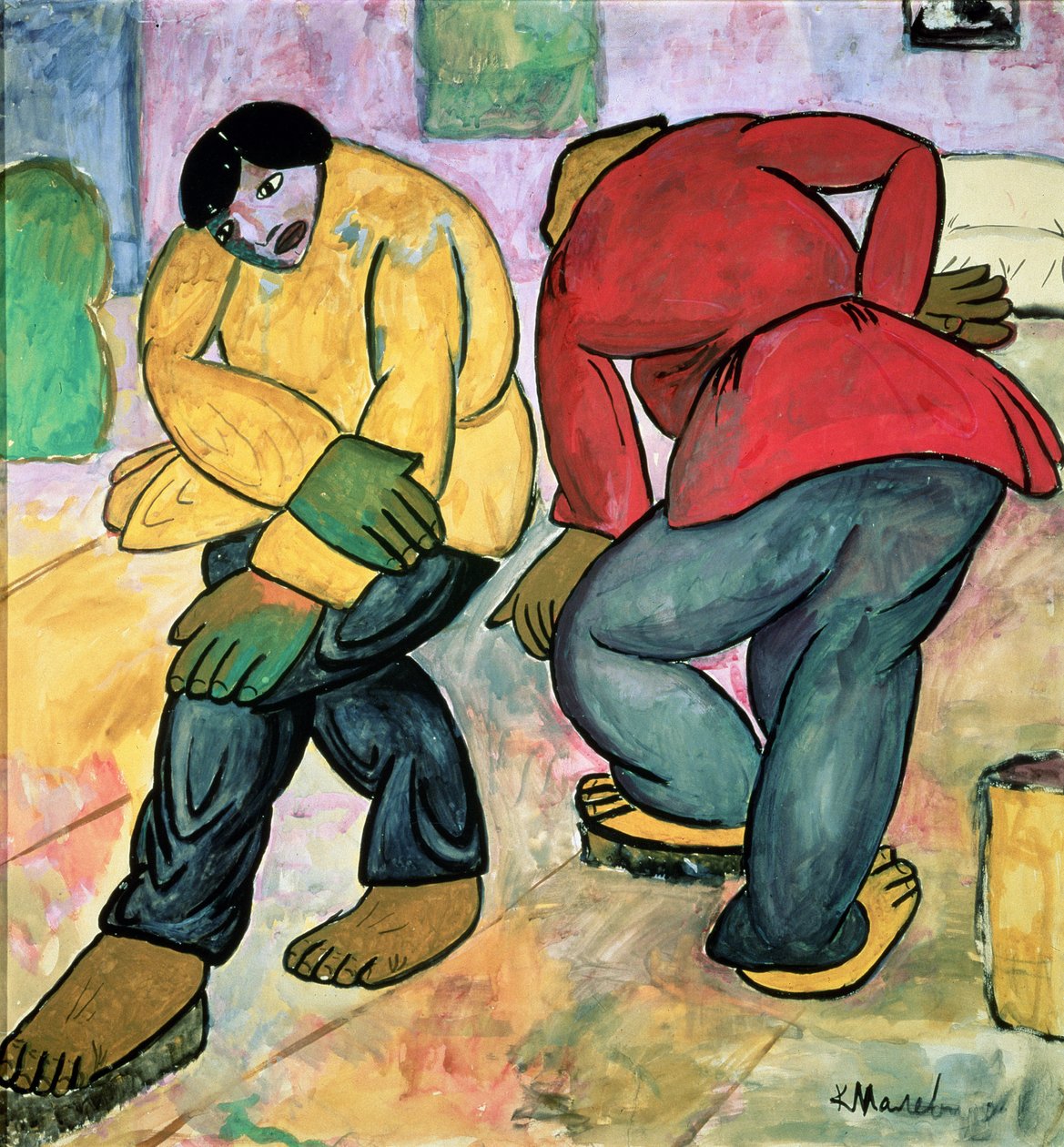 The Floor Polishers, 1911 by Kazimir Severinovich Malevich