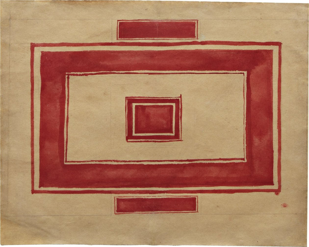 Ceiling plan for the Red Theatre, Leningrad by Kazimir Severinovich Malevich