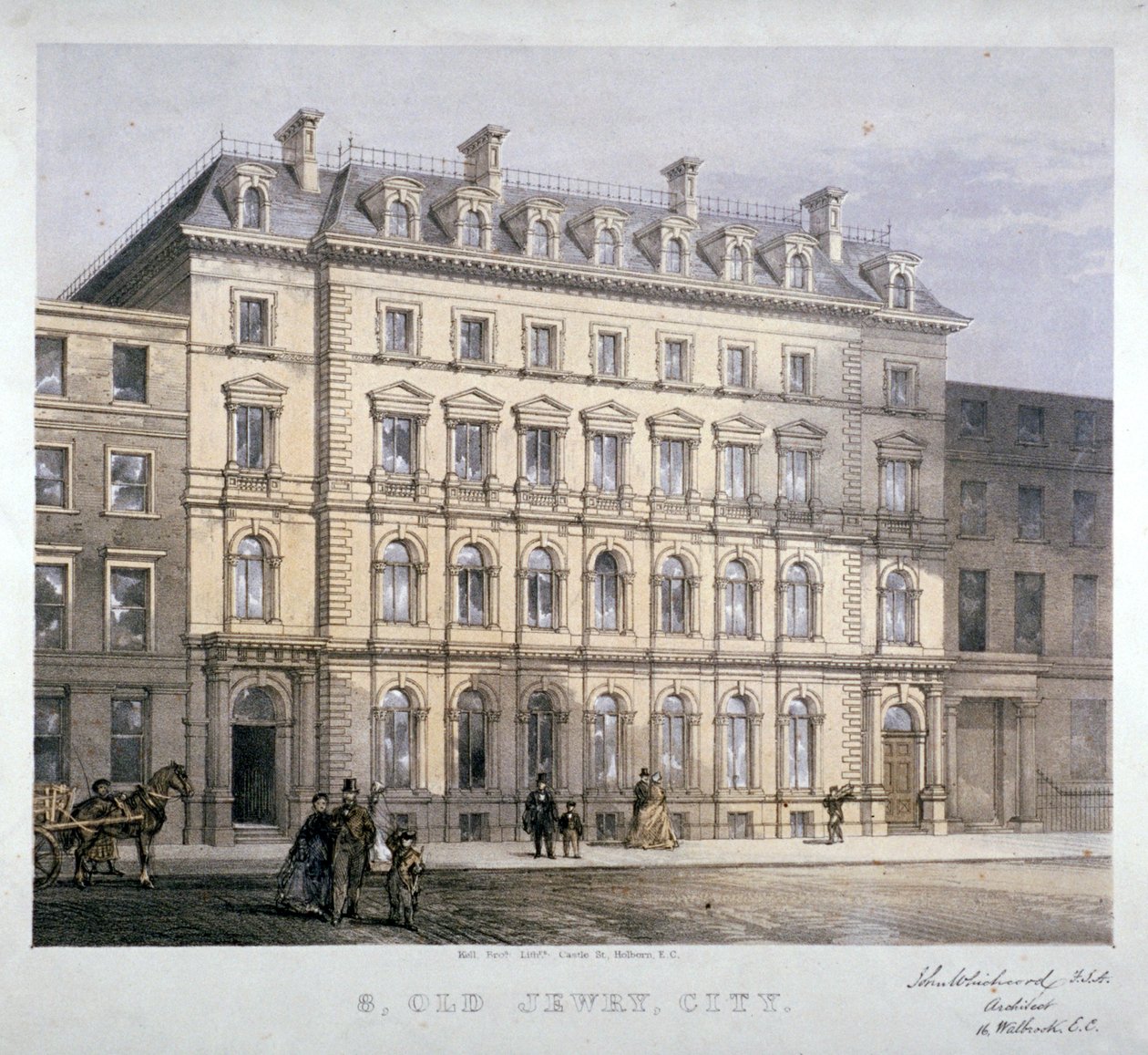 No 8 Old Jewry, City of London by Kell Brothers