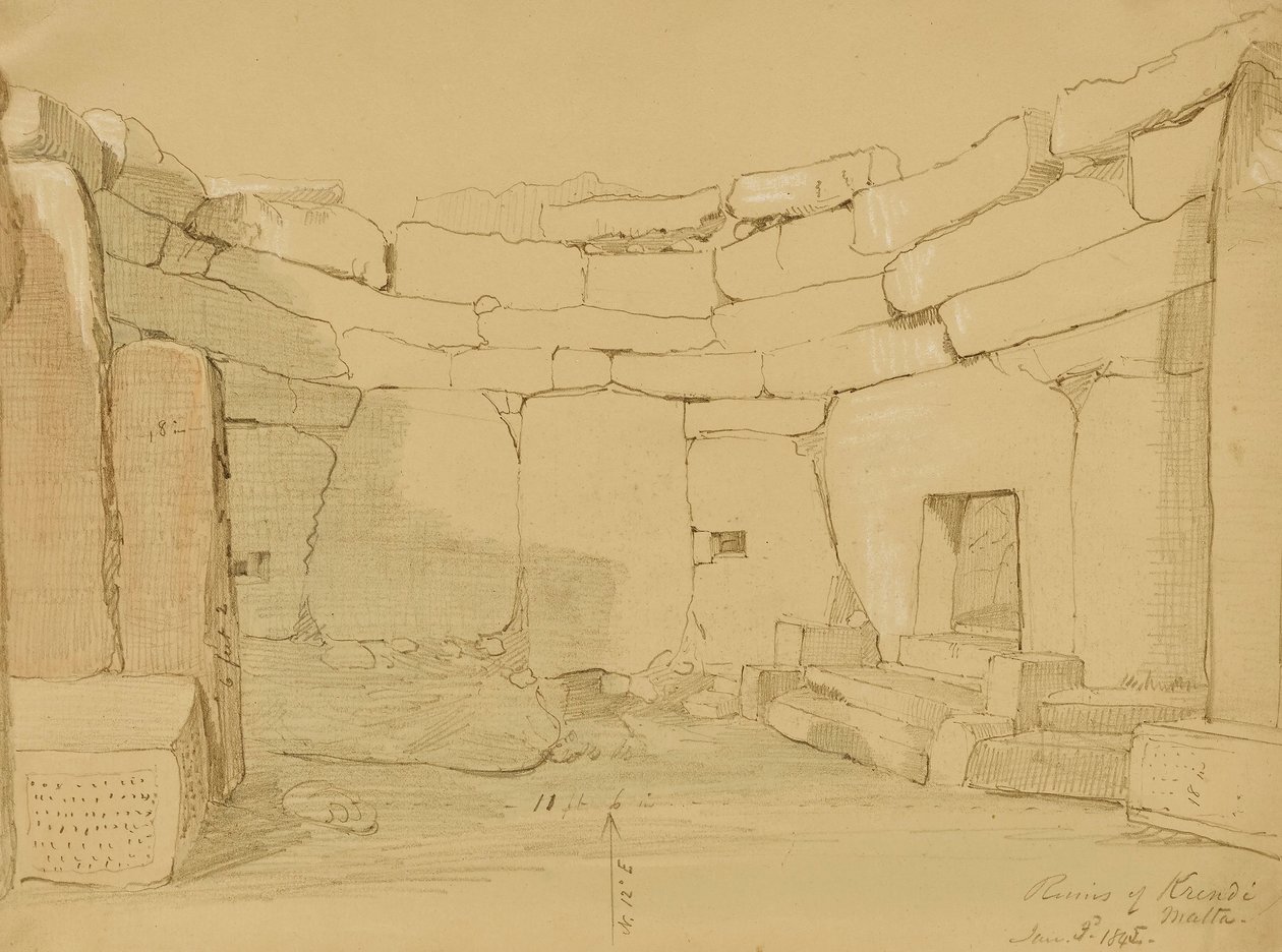 Ruins, Krindi, Malta by Kellogg, Miner Kilbourne