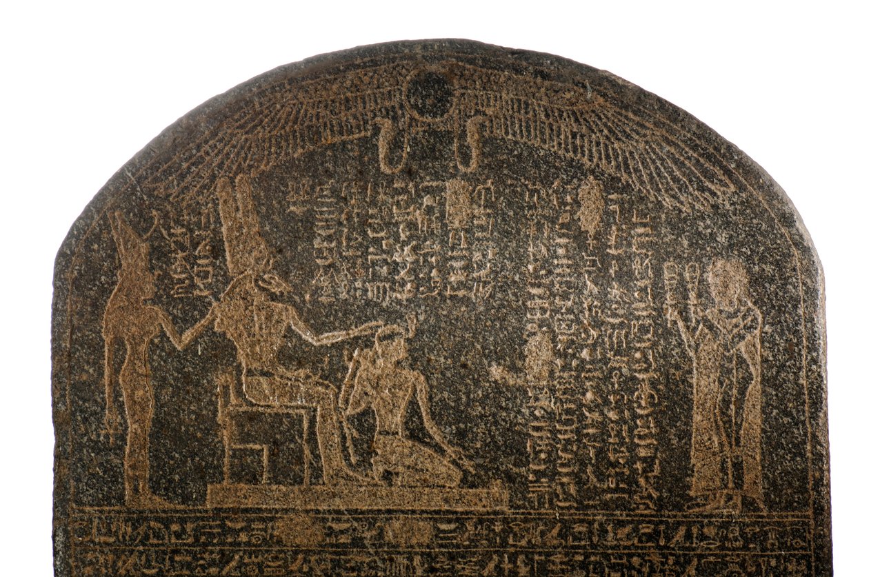 Aspelta Coronation Stele, God Amun with Ram
