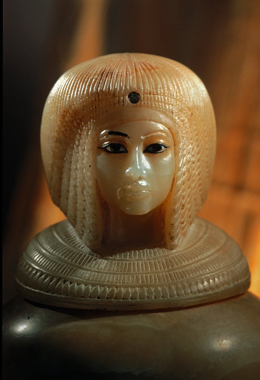 Canoptic Jar cover in form of Kiya, 2009 (photo) by Kenneth Garrett