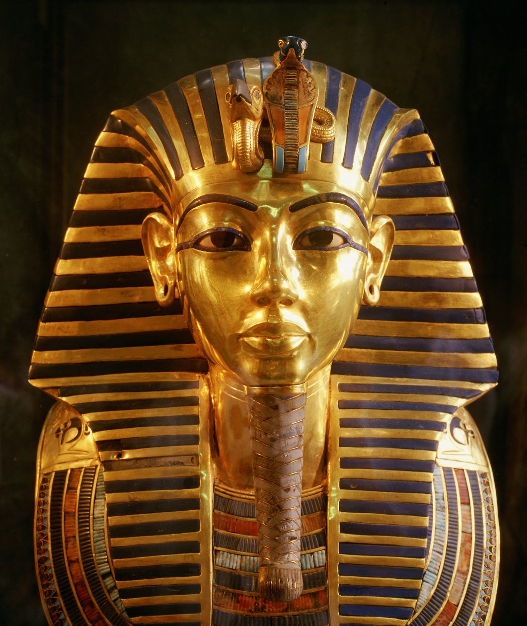 King Tutankhamun Gold Funerary Mask, New Kingdom, 2002 by Kenneth Garrett
