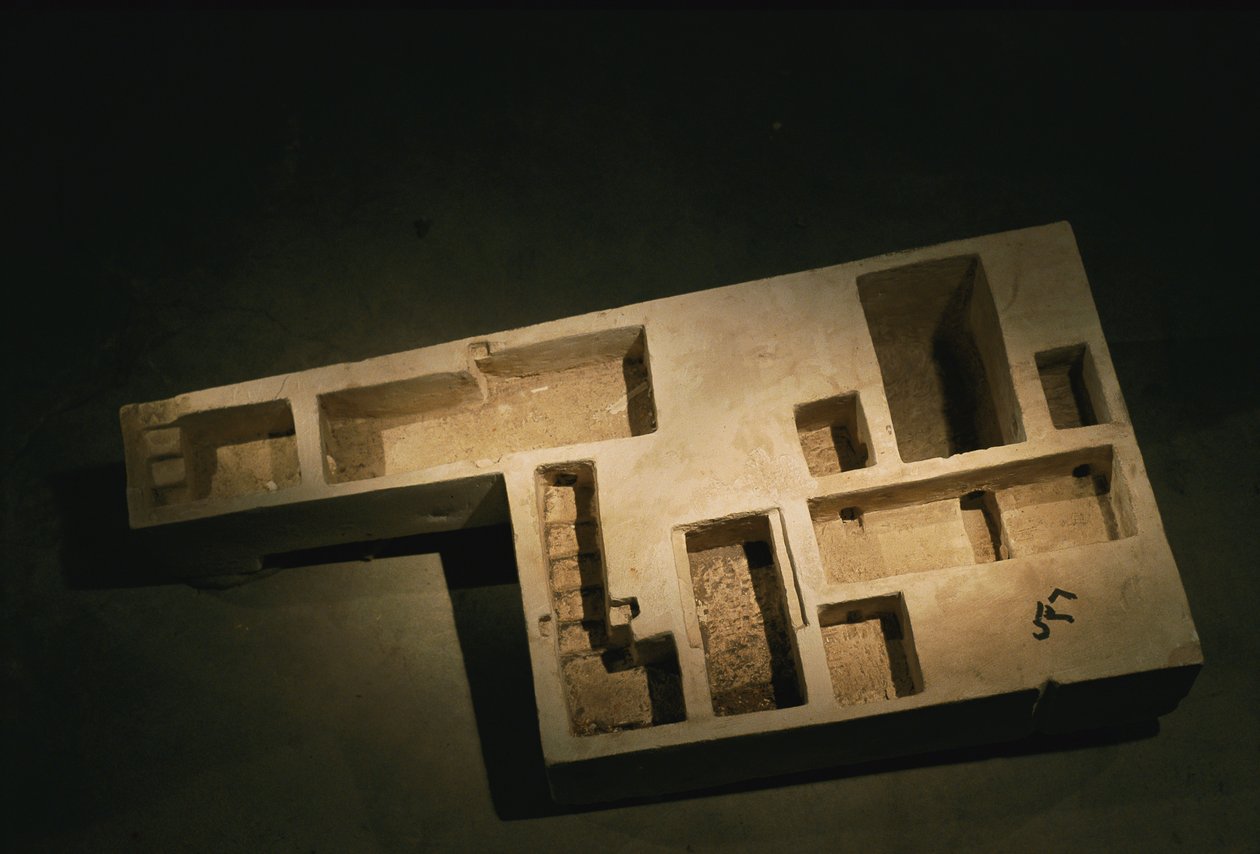 Limestone Model of a Royal Tomb, Middle Kingdom, 2002 by Kenneth Garrett