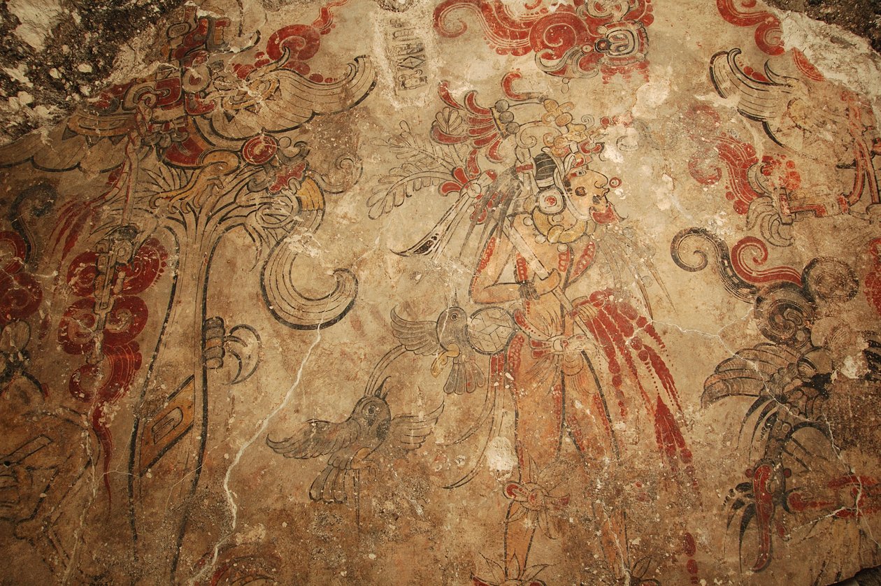 Maya; Maya Murals; San Bartolo; Guatemala by Kenneth Garrett