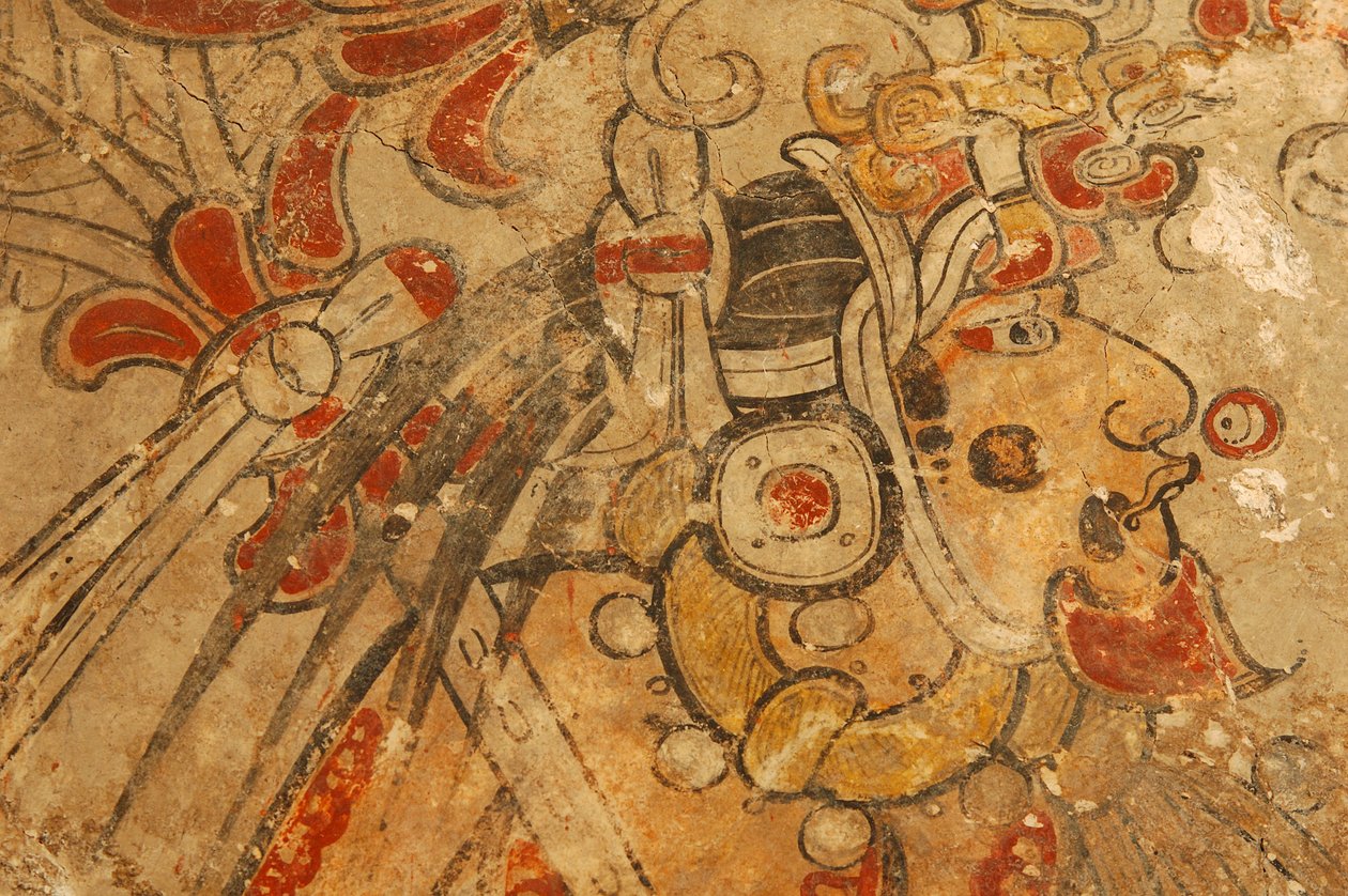Maya; Maya Murals; San Bartolo; Guatemala by Kenneth Garrett