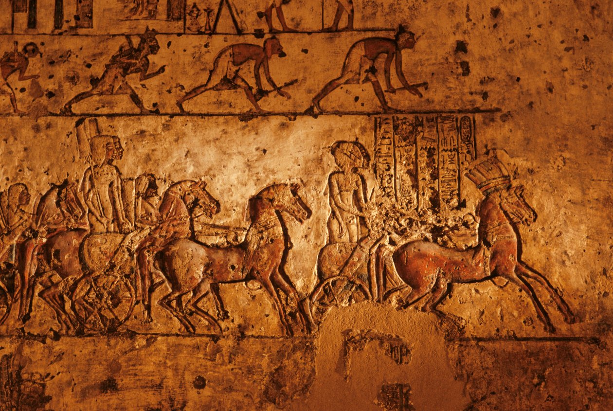 Relief from Tomb of Meryre (Merera), High Priest of the Aten at Akhetaten by Kenneth Garrett