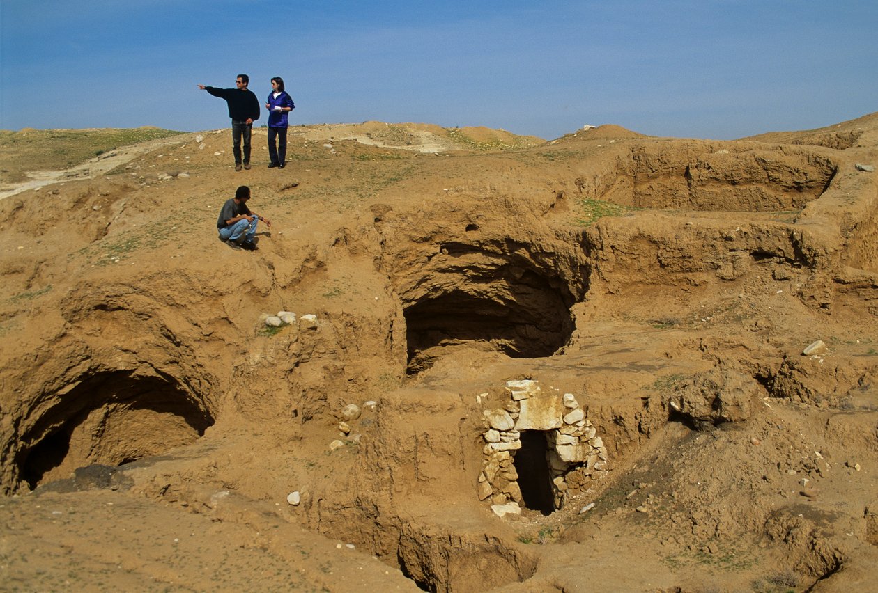 Shiqmim, c 4200 BC, Copper Age village with underground storage, Israel by Kenneth Garrett