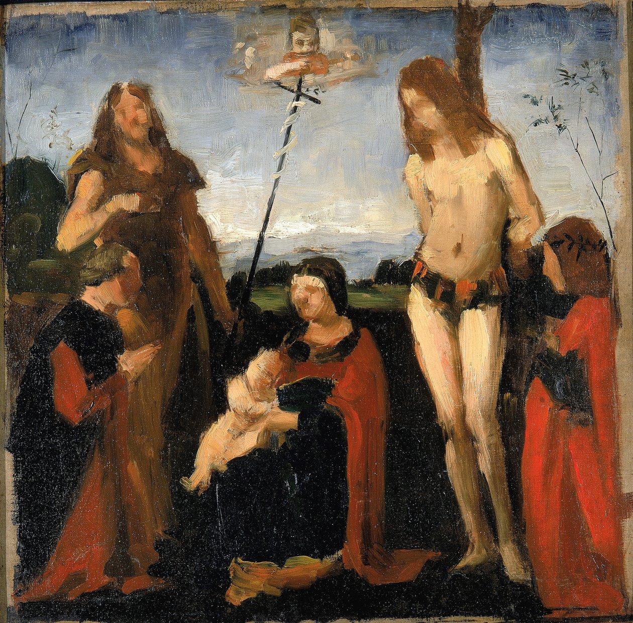 After Boltraffio, "Sacra Conversazione" by Kenyon Cox