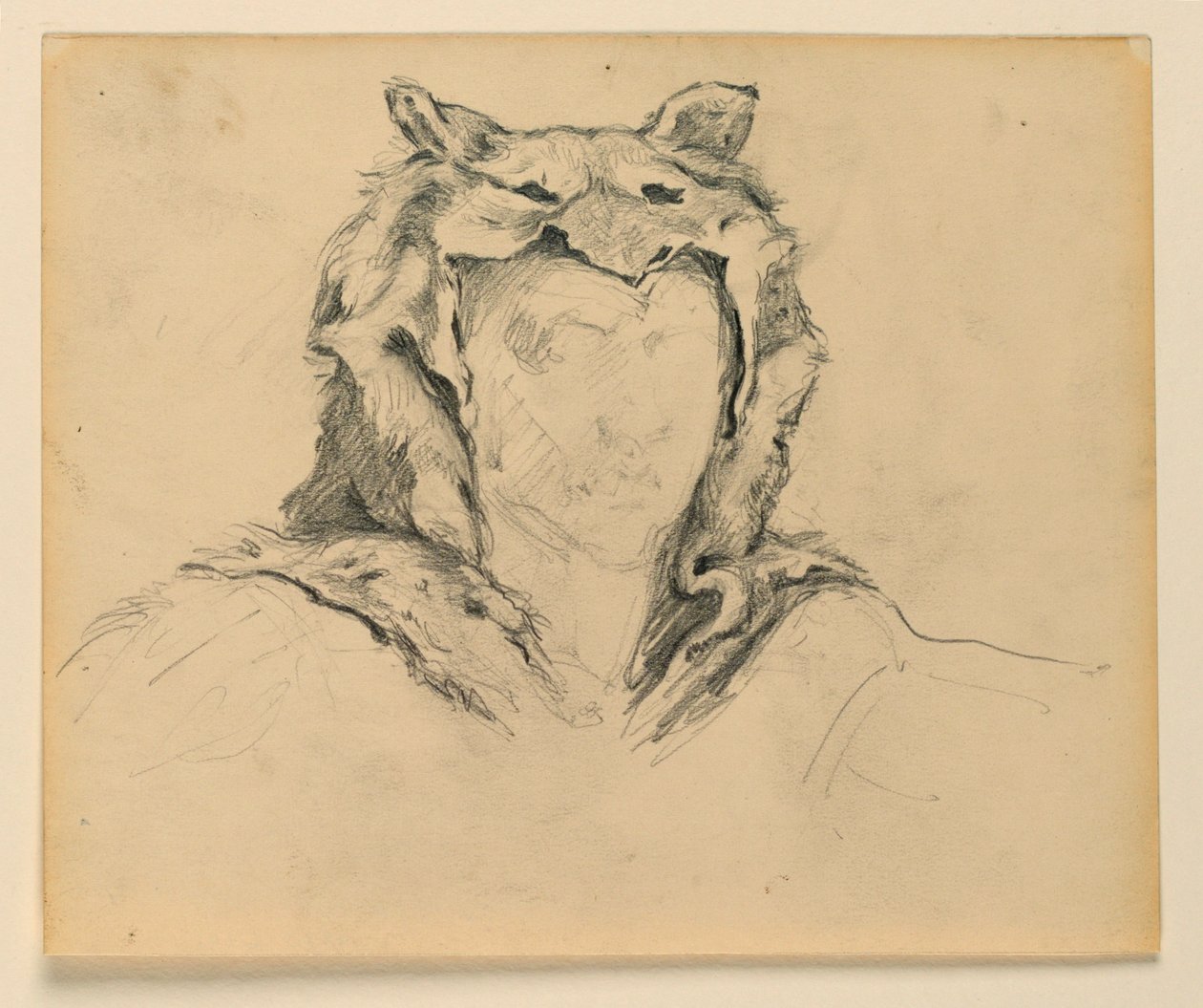 Study for "Hunting," "The Progress of Civilization: Hunting, Herding, Agriculture" State Capitol, Des Moines, IA by Kenyon Cox