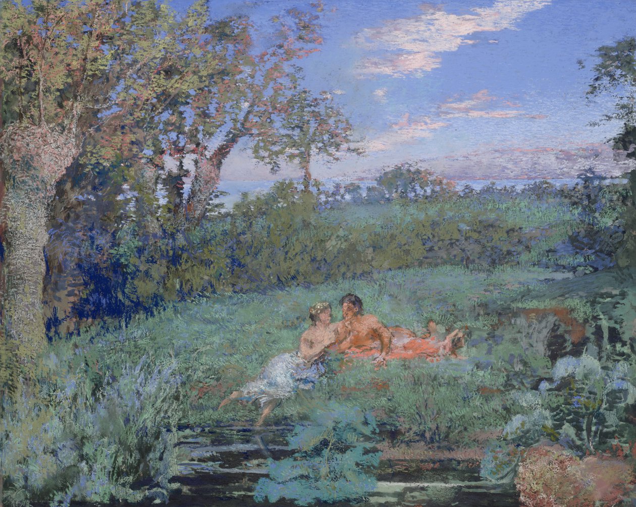 The Lovers on the River Bank by Ker Xavier Roussel