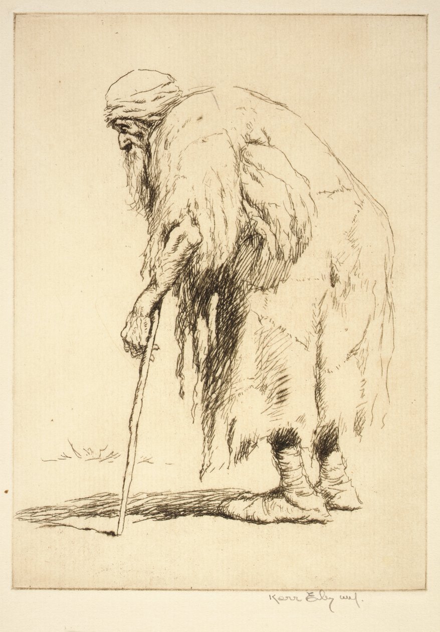 Algerian Beggar by Kerr Eby
