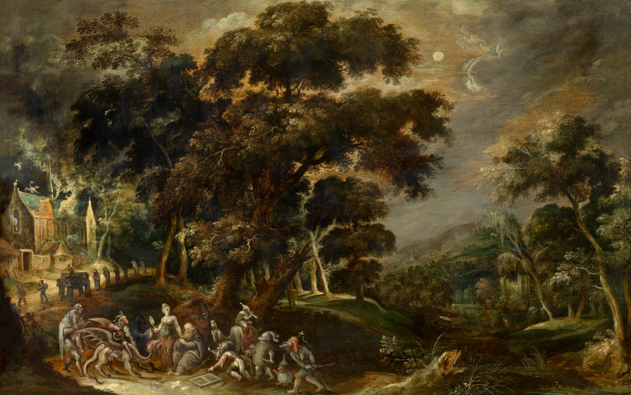 Landscape with the Temptation of St. Anthony the Great of Egypt by Kerstiaen de Keuninck