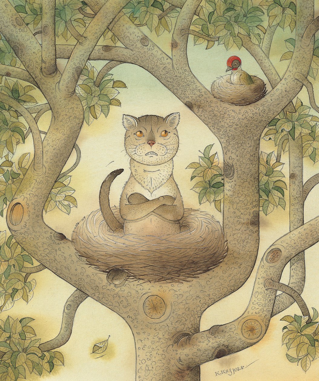 Flying Cat, 1005 by Kestutis Kasparavicius