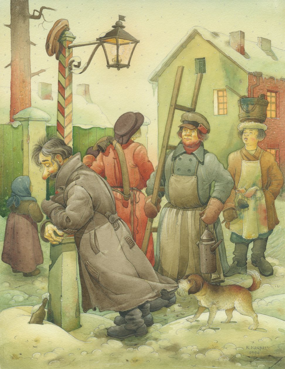 Russian Scene O1, 1994 by Kestutis Kasparavicius