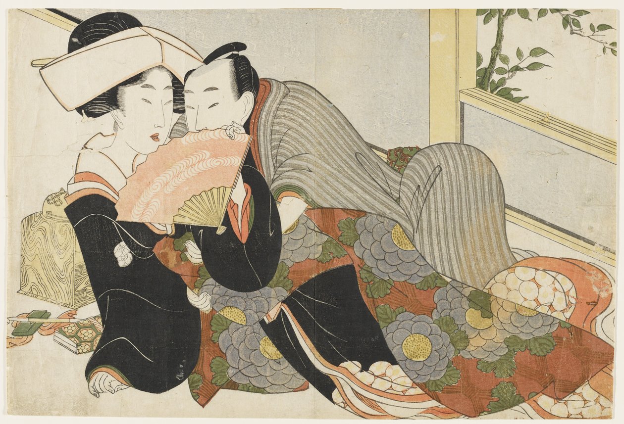 Bride and Groom by Kikukawa Eizan