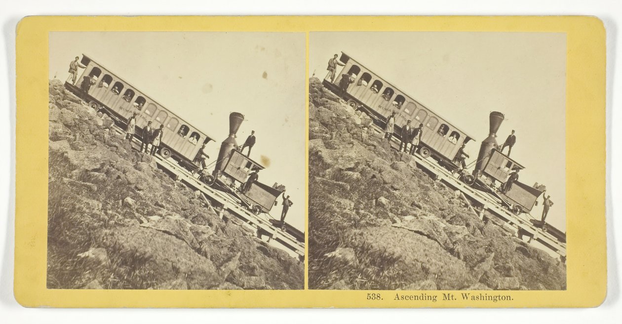 Ascending Mt. Washington, 1855-75 by Kilburn Brothers, BW Kilburn