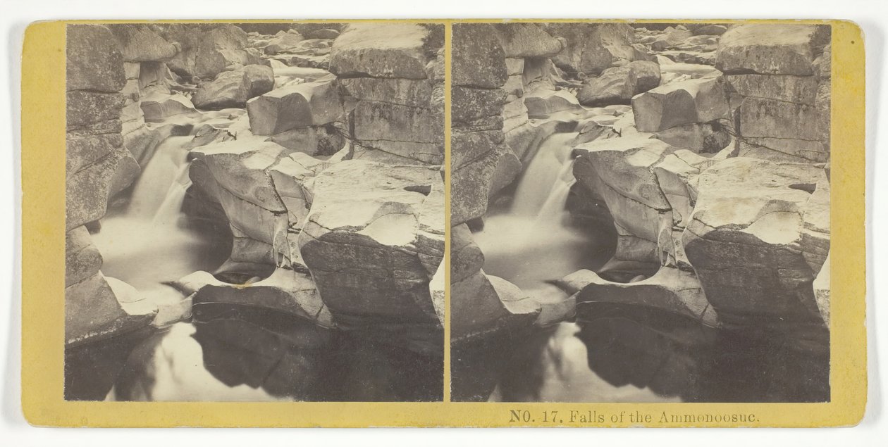Falls of the Ammonoosuc, 1855-75 by Kilburn Brothers, BW Kilburn