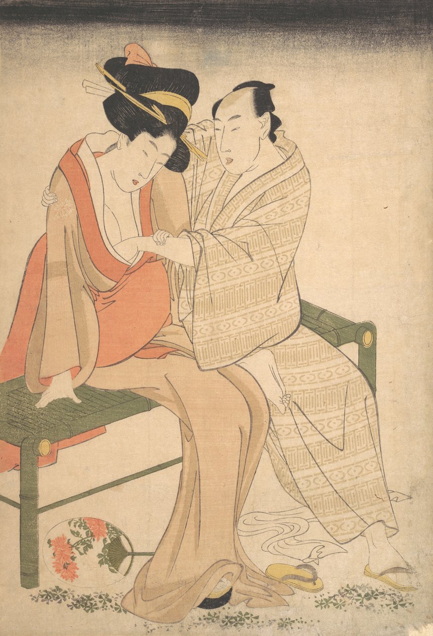 A Pair of Lovers by Kitagawa Utamaro