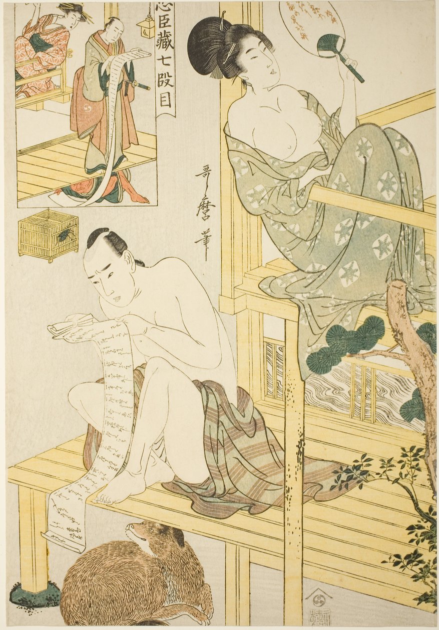 Act Seven, from the series "Treasury of the Loyal Retainers" by Kitagawa Utamaro