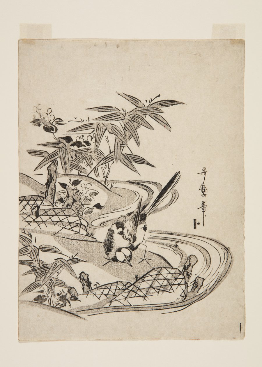 Sparrow by Kitagawa Utamaro