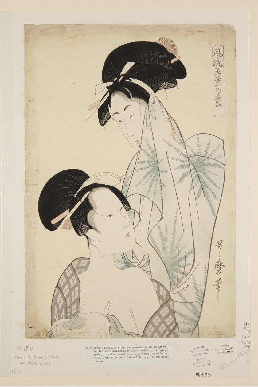 Women after the Bath by Kitagawa Utamaro
