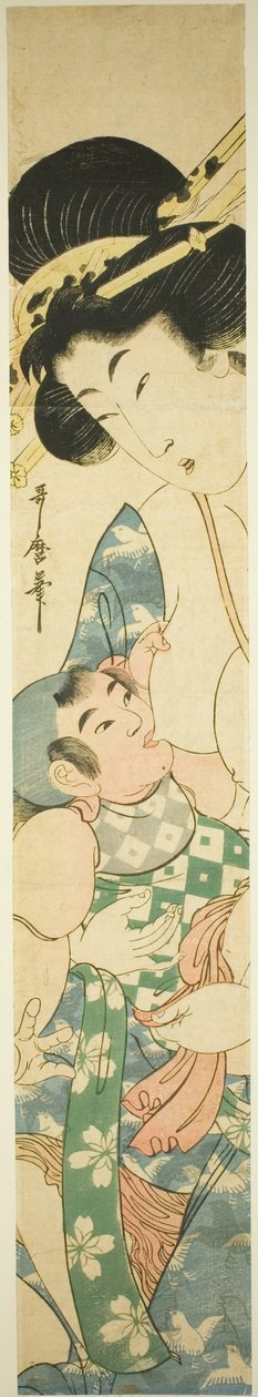 Mother Nursing Child by Kitagawa Utamaro II