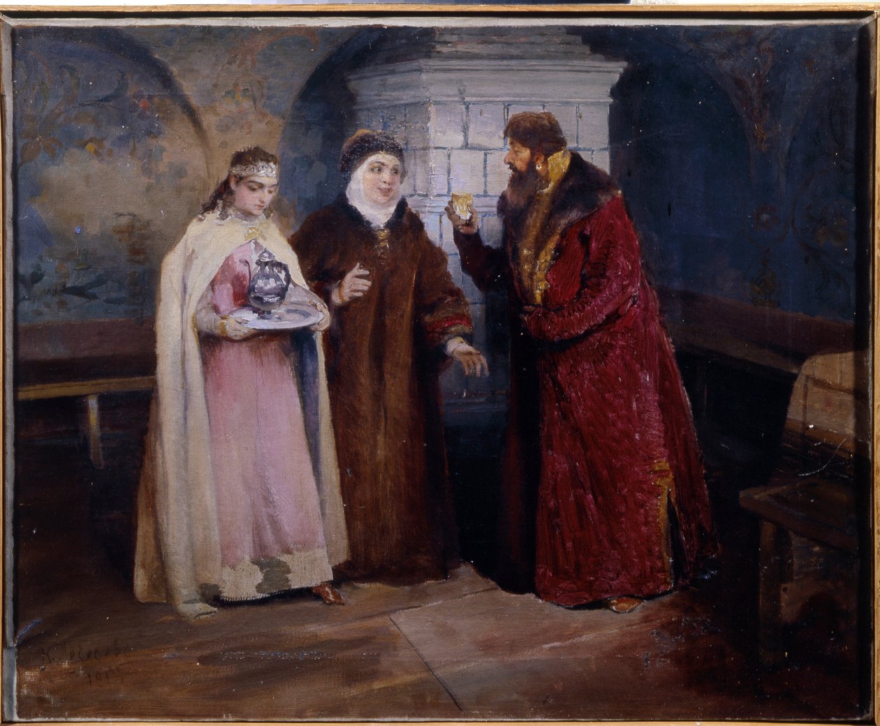 Choosing a Bride by Klavdiy Vasilievich Lebedev