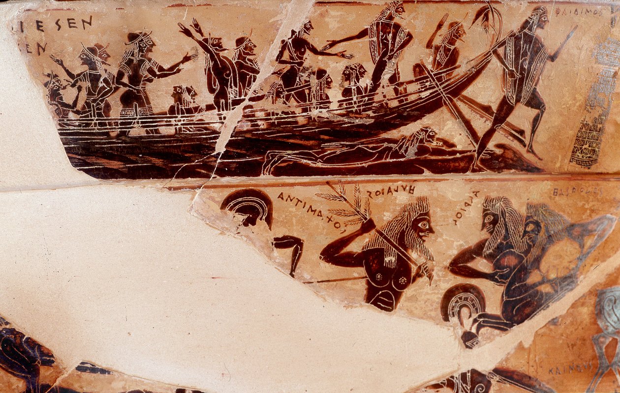 Debarkment from Theseus to Delos (detail) - 