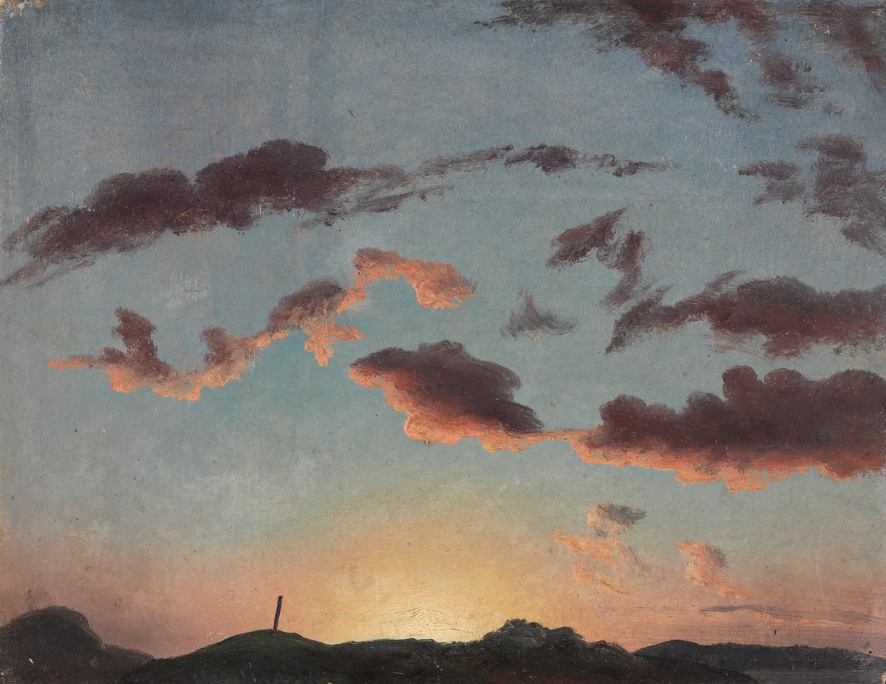 Cloud Study by Knud Baade: Highest-quality art reproduction