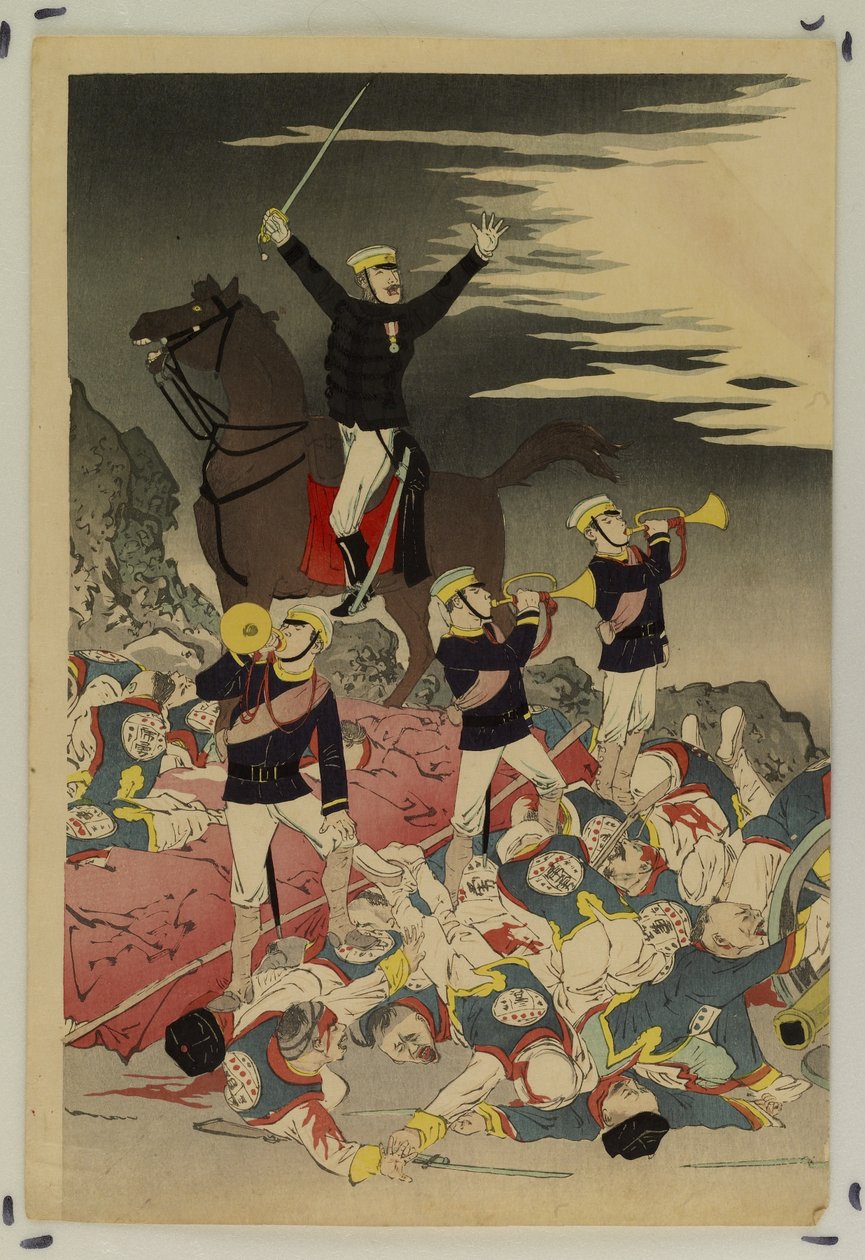 The Sun Rises Over a Japanese Victory (The Fall of Pyongyang) by Kobayashi Kiyochika